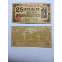 25 пфенингов (нотгельды) г. Германия.-1012