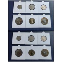 Распродажа !!! Остров Мэн 6 монет (5, 10, 20, 50 пенсов, 1, 2 фунта) 2017 г. UNC