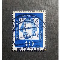 Марка Германия 1961 год Стандартный выпуск