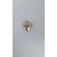 Кулон серебро 875 пробы, золочение, голова рабочего