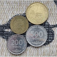 Вьетнам 200, 500, 1000, 2000 донгов, UNC. Предложи свою цену или обмен!