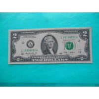 США 2 доллара 2009 г   "L"