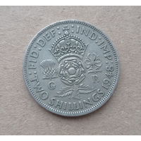 Великобритания 2 шиллинга 1948 год с IND: IMP: король Георг VI