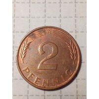 2 Пфеннига ФРГ 1996 год A