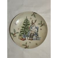 Тарелка декоративная "Рожденственский вечер" 240 мм  ДФЗ