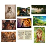 Открытки. Набор 9 шт. Толкин. Властелин колец. (чистые)