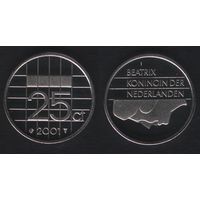 Нидерланды km204 25 центов 2001 год (_4