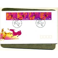 КОНВЕРТ ОСТРОВ РОЖДЕСТВА (АВСТРАЛИЯ)    КПД  2003, год козы   4 марки