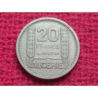 Алжир 20 франков 1949 г.