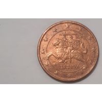 Литва 2015 5 евроцентов
