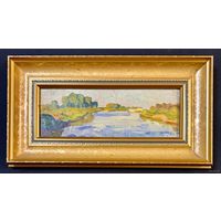 Кубарев В.Г. Этюд. Картон, масло. Размер 23х42 см.