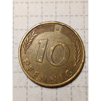 10 пфенниги ГДР  1989 J год