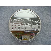 1 доллар 2008. Австралия. Хобарт. Серия "Откройте для себя Австралию". Серебро 999