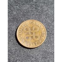 Финляндия 1 пенни 1967