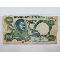 Нигерия 20 найра 2002 года