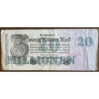 Германия 20 миллионов марок 1923 год, Ro.96a, DEU-108a