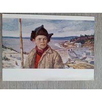 1959. соцреализм, дети. Медвецка. Юный строитель Оравской ГЭС