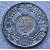 Антильские острова 25 центов 1992