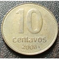 Аргентина 10 сентаво, 2008    ( 1-6-3 )