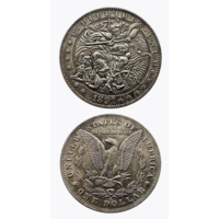 Сувенирная монета 1 доллар 1891 Викинг
