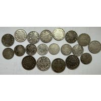 20 серебряных монет одним лотом