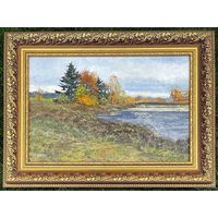 Богдан В.М "Осенний берег", 2019г. Холст, масло. Размер 40х60 см