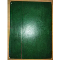 Альбом А4 16 листов - 32 страницы. В хорошем состоянии, все кляссеры целые, на некоторых страницах есть надписи карандашом. Есть 2 маленьких повреждения у корешка.