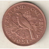 Новая Зеландия 1 пенни 1951