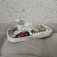 Статуэтка поднос Птица, ворон для мелочей, украшений