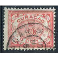 Нидерландские колонии - Кюрасао - 1904/06г. - цифры, 5 с - 1 марка - гашёная [Mi 39]. #3-WB-81-A-1