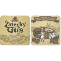 Подставку под пиво "Zatecky Gus".