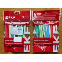 Термоусадочная трубка ТУТ-6/3, 7 цветов по 3шт 10см, EKF с 1 рубля