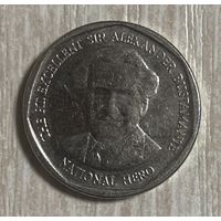 Монета 1 доллар. 2015 год, Ямайка. Александр Бустаманте - национальный герой Ямайки.