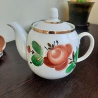 Заварник для чая СССР.,ручная роспись.