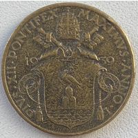 Ватикан 10 чентезимо 1939 г.