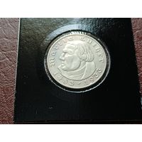 Германия  2 марки, 1933 450 лет со дня рождения Мартина Лютера  А  ( СЕРЕБРО )  С РУБЛЯ