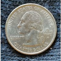 США 1/4 доллара, 2001, Род-Айленд Отметка МД: "P" - Филадельфия, KM# 320