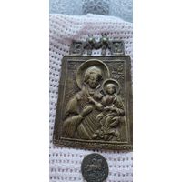 Икона меднолитая Смоленская Одигитрия