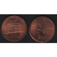 США km201b 1 цент 2000 год (D) (_5 ТОРГ ЛЮБОЙ