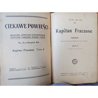 Книга на польском Т.Готье Капитан Фракасс (3 тома в одной книге!!) 1911г  Kapitan Fracasse, Teofil Gautier