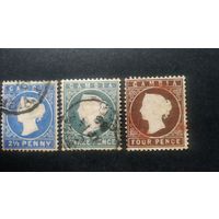 Великобритания\117в\ Гамбия. 1886 королева. зуб.14