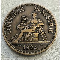 Франция 2 франка 1924  3-8-27