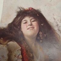 Одалиска. Гравюра энциклопедическая 19-20век. 27х20см. СПБ.   РАСПРОДАЖА КОЛЛЕКЦИИ.