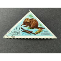 1973 СССР. Животный мир - Природные заповедники СССР. Евразийский бобр
