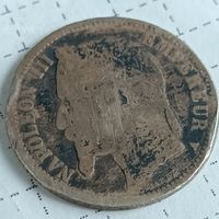 1 франк 1869, Франция Наполеон 3 1866-1870