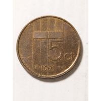Нидерланды 5 центов 1991