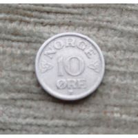Werty71 Норвегия 10 эре 1954