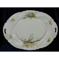 С рубля. Целое!! Блюдо сервировочное. "Фабрика Кузнецова на Волхове". Ручная работа. Номерное. Российская Империя. Оригинал.