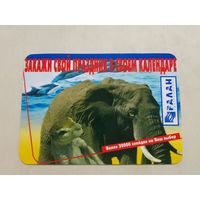 Карманный календарик. Слон. 1997 год