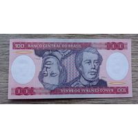 Werty71 Бразилия 100 Крузейро 1984 UNC банкнота